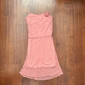 Vintage Wishes Wishes Wishes Sequin Midi Dress in Dusty Rose, Size Small